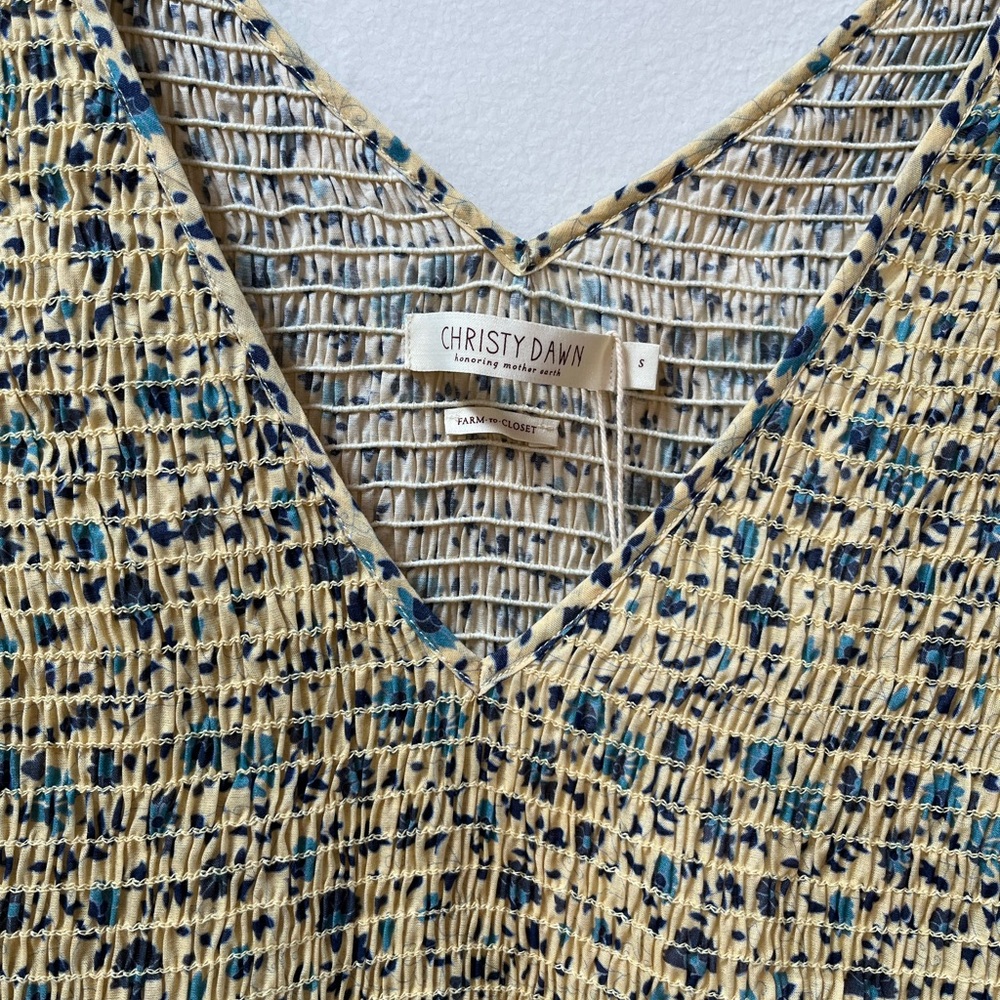 Christy Dawn Silk/Cotton Basil Dress - Picture 6 of 9